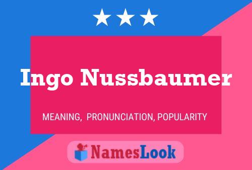 Póster del nombre Ingo Nussbaumer