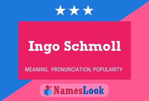 Póster del nombre Ingo Schmoll