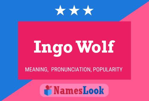 Póster del nombre Ingo Wolf