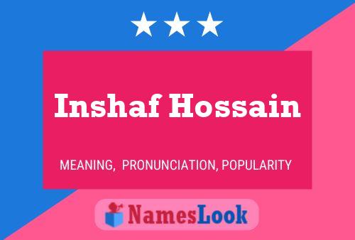 Póster del nombre Inshaf Hossain