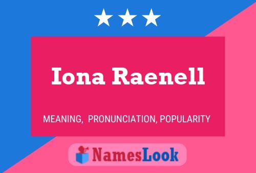 Póster del nombre Iona Raenell