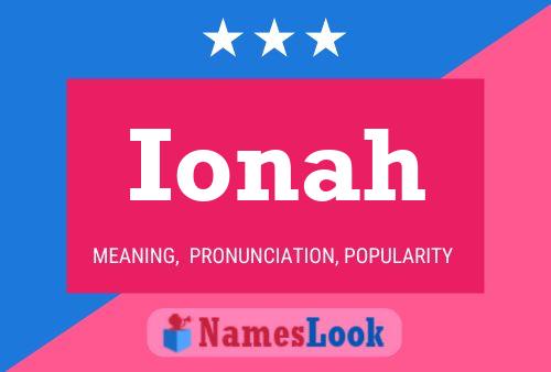 Póster del nombre Ionah