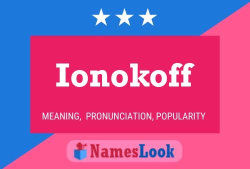 Póster del nombre Ionokoff