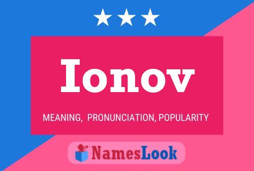 Póster del nombre Ionov