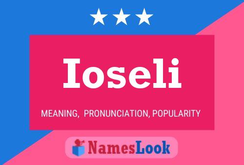 Póster del nombre Ioseli