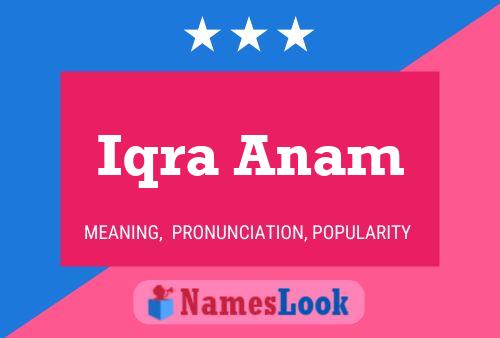 Póster del nombre Iqra Anam