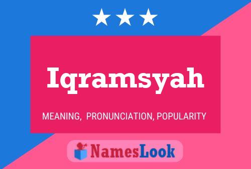 Póster del nombre Iqramsyah