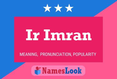 Póster del nombre Ir Imran