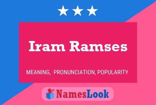 Póster del nombre Iram Ramses