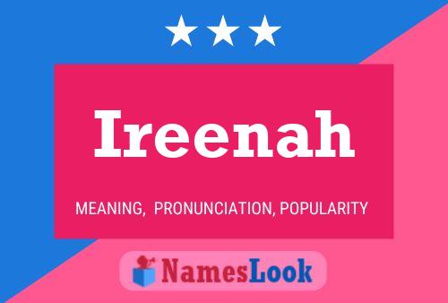 Póster del nombre Ireenah