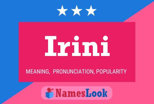 Póster del nombre Irini