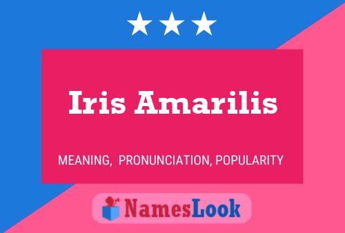 Póster del nombre Iris Amarilis