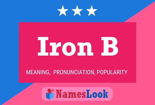 Póster del nombre Iron B