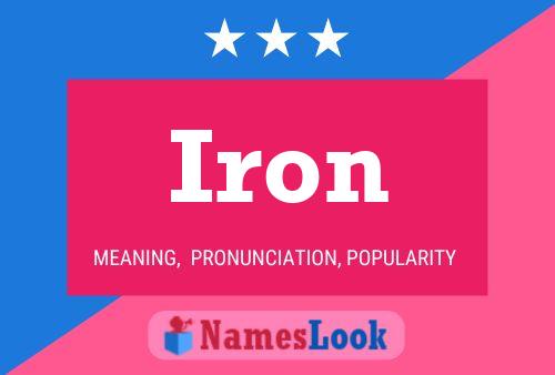 Póster del nombre Iron