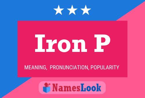 Póster del nombre Iron P