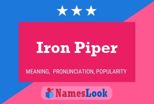 Póster del nombre Iron Piper