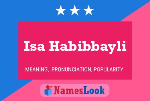 Póster del nombre Isa Habibbayli