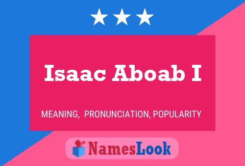 Póster del nombre Isaac Aboab I