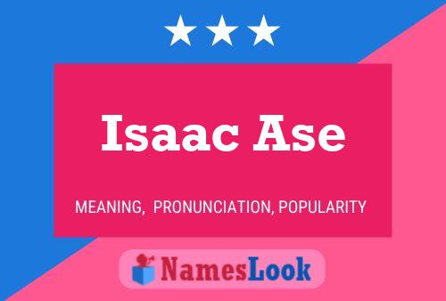 Póster del nombre Isaac Ase