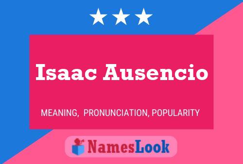 Póster del nombre Isaac Ausencio