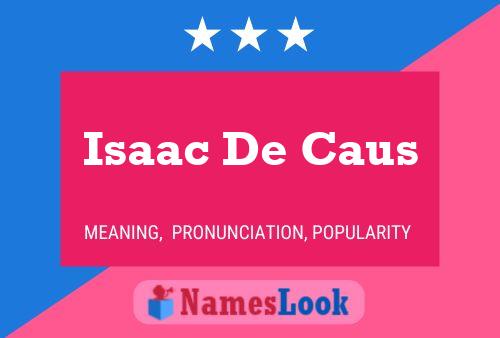 Póster del nombre Isaac De Caus