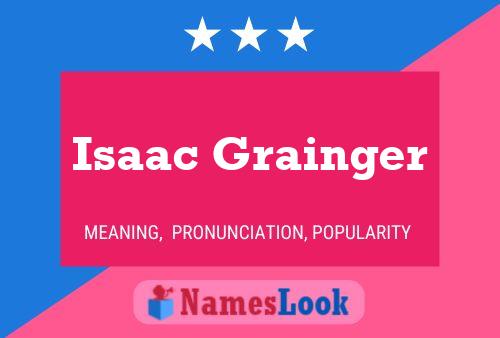 Póster del nombre Isaac Grainger