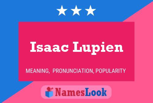 Póster del nombre Isaac Lupien