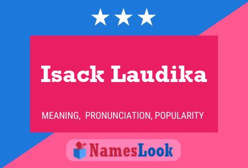 Póster del nombre Isack Laudika