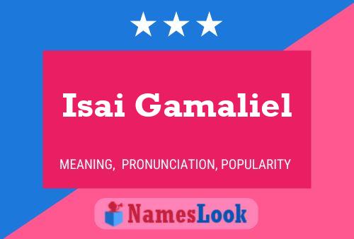 Póster del nombre Isai Gamaliel