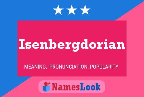 Póster del nombre Isenbergdorian