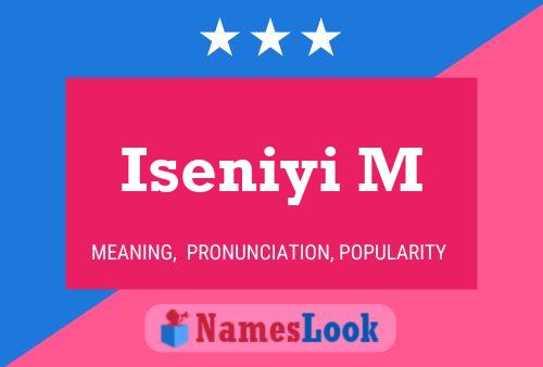 Póster del nombre Iseniyi M