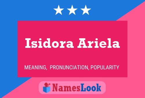 Póster del nombre Isidora Ariela