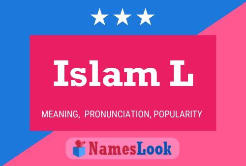 Póster del nombre Islam L