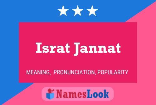 Póster del nombre Israt Jannat