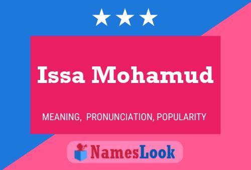 Póster del nombre Issa Mohamud