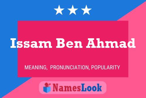 Póster del nombre Issam Ben Ahmad