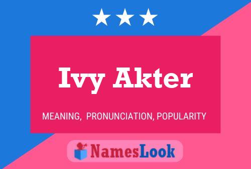 Póster del nombre Ivy Akter