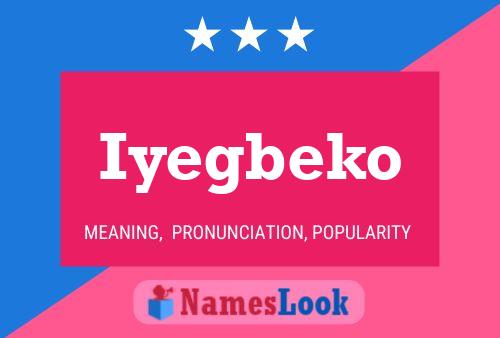 Póster del nombre Iyegbeko