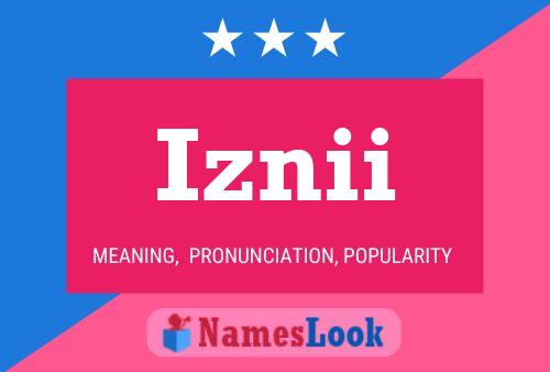 Póster del nombre Iznii