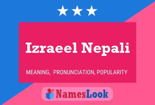 Póster del nombre Izraeel Nepali