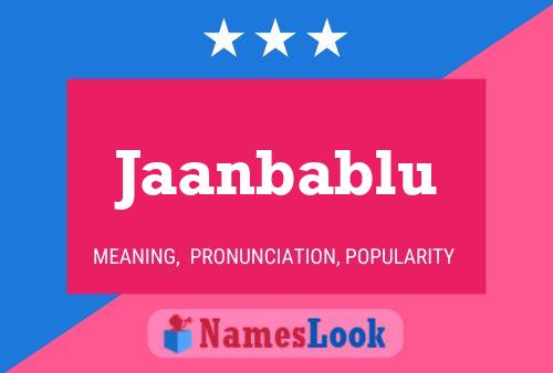 Póster del nombre Jaanbablu