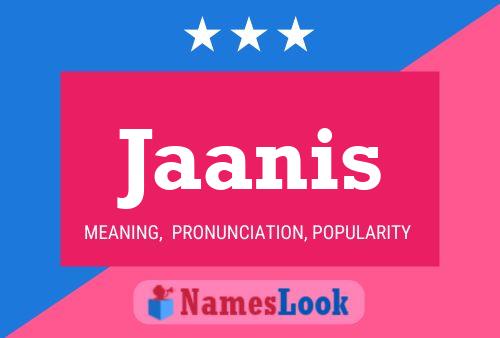 Póster del nombre Jaanis