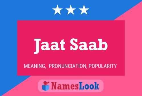 Póster del nombre Jaat Saab