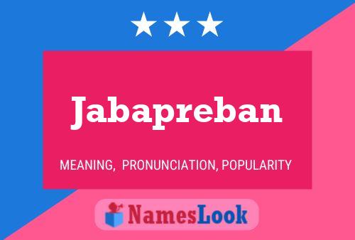 Póster del nombre Jabapreban