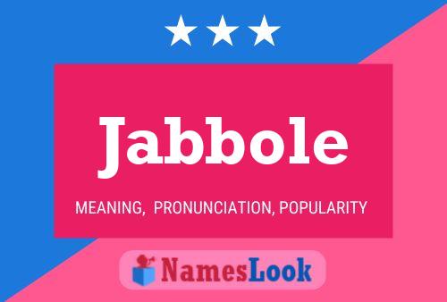 Póster del nombre Jabbole