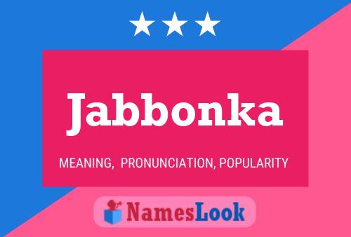 Póster del nombre Jabbonka