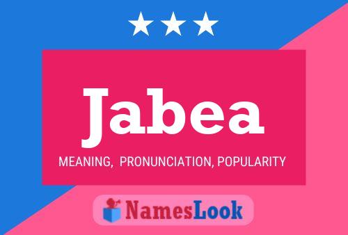 Póster del nombre Jabea