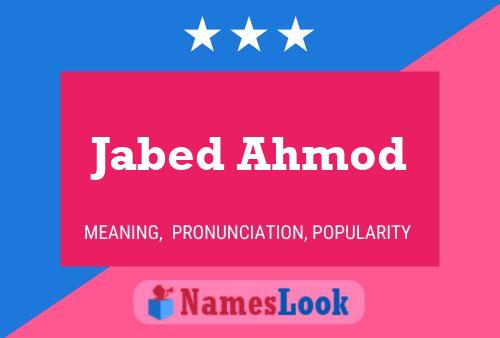 Póster del nombre Jabed Ahmod