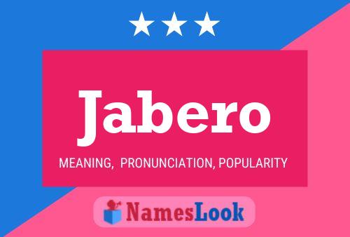 Póster del nombre Jabero