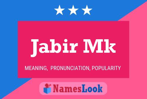 Póster del nombre Jabir Mk